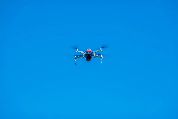 Drone Volo Subito Dopo Decollo Con Lame Che Ronzano Contro — Foto Stock