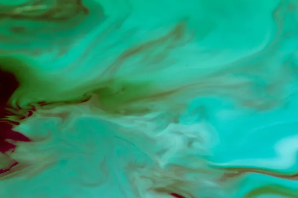 Softly Focused Swirls Soap Water Forming Red Green Aqua Backdrop — Stock Photo, Image
