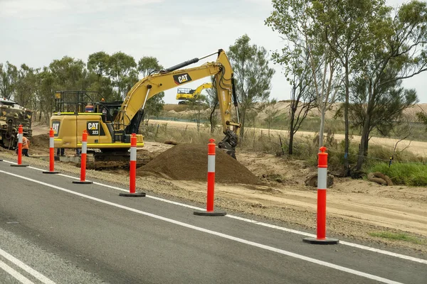 Bruce Highway Mackay Townsville Queensland Austrálie Listopad 2021 Těžké Stroje — Stock fotografie