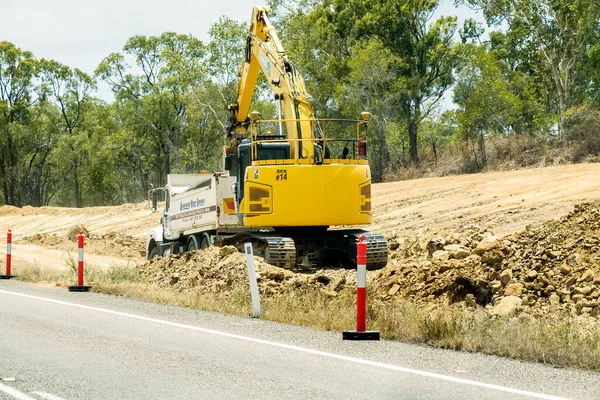 Bruce Highway Mackay Townsville Queensland Austrálie Listopad 2021 Těžký Stroj — Stock fotografie