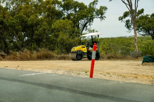 Bruce Highway Mackay Townsville Queensland Australia Noviembre 2021 Máquina Construcción — Foto de Stock