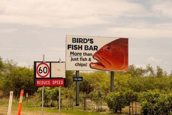 Mackay Townsville Bruce Highway Queensland Australia Noviembre 2021 Señal Barra —  Fotos de Stock