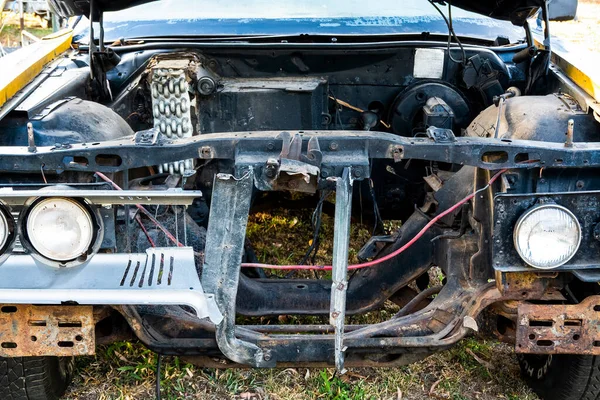 Las Partes Oxidantes Coche Época Restauración — Foto de Stock