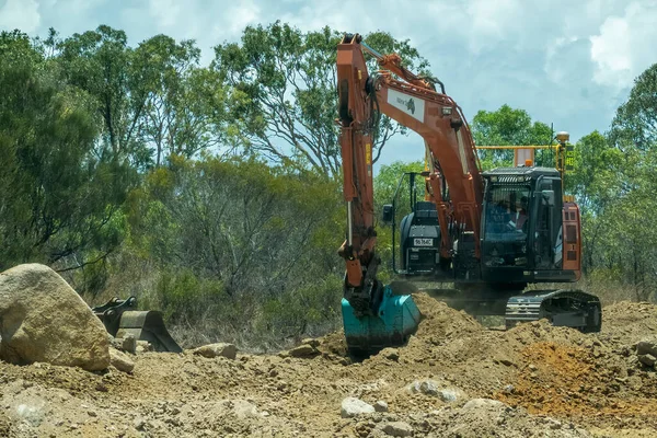 Bruce Highway Townsville Mackay Queensland Australia November 2021 Heavy Machine — стоковое фото