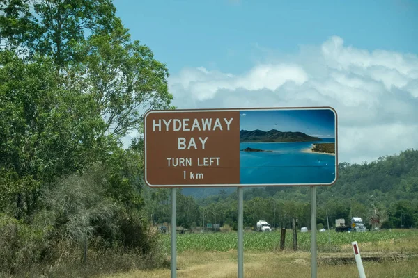 Bruce Highway Townsville Mackay Queensland Australia Noviembre 2021 Señalización Dirección —  Fotos de Stock