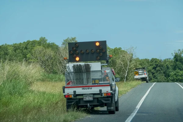 Bruce Highway Townsville Mackay Queensland Australia November 2021 Οχήματα Ελέγχου — Φωτογραφία Αρχείου