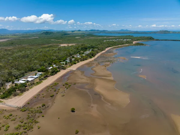 Coastal Township Helens Beach Queensland Australia Fronting Ocean Low Tide — Foto Stock
