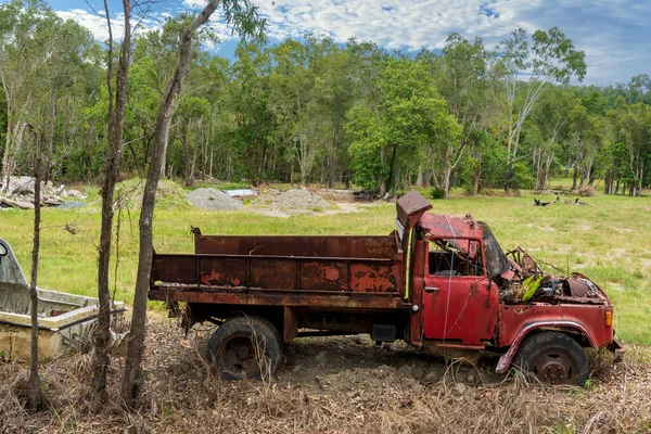 Airlie Beach Queensland Australia Enero 2022 Viejo Camión Desintegrado Con — Foto de Stock