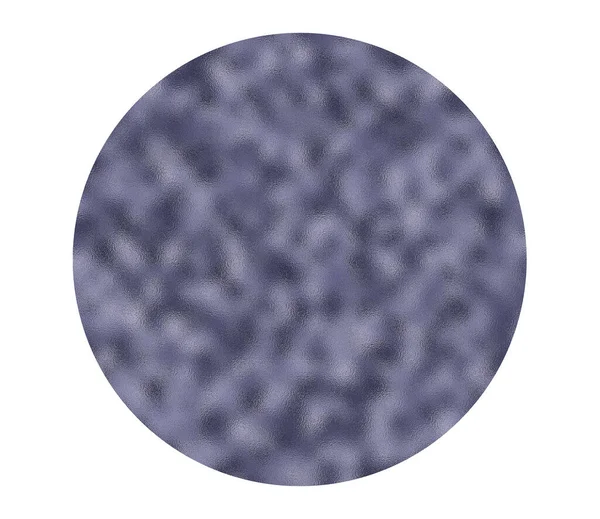 Cirkel Van Wazig Abstracte Blauwe Metallic Textuur Witte Achtergrond — Stockfoto
