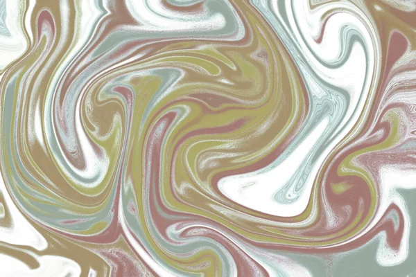 Metallic Colors Textural Marbled Background Swirling White — Stock Photo, Image