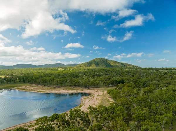 Drone Aerea Paesaggio Della Diga Eungella Queensland Australia — Foto Stock