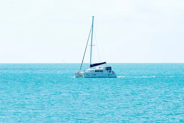 Airlie Beach Whitsundays Queensland Australia April 2022 Luxury Yacht Sailing — 图库照片