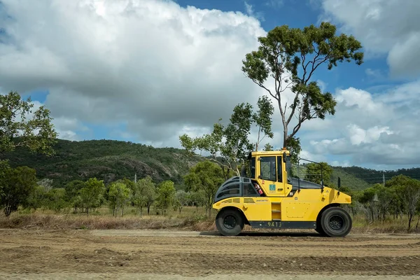 Townsville Queensland Australia May 2022 Road Work Heavy Machine Parked — Stock fotografie