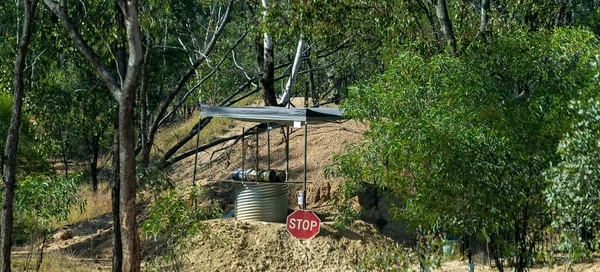 Mineração Safiras Subsolo Uma Mina Rubyvale Sapphire Gemfields Queensland Austrália — Fotografia de Stock