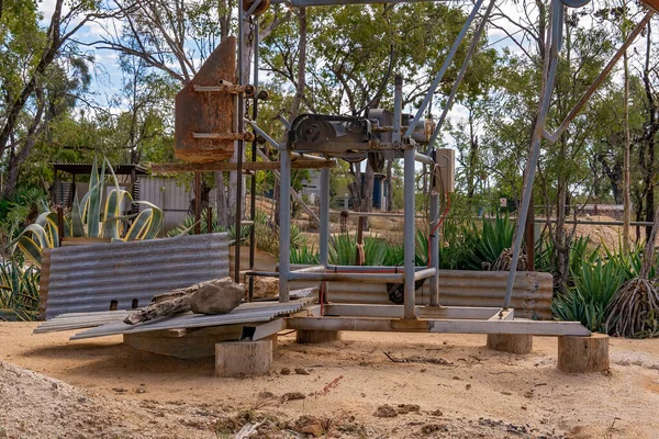 Equipamento Mineração Safira Subterrânea Rubyvale Gemfields Queensland Austrália — Fotografia de Stock