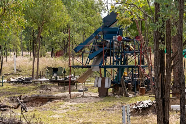 Equipamento Mineração Safira Subterrânea Rubyvale Gemfields Queensland Austrália — Fotografia de Stock