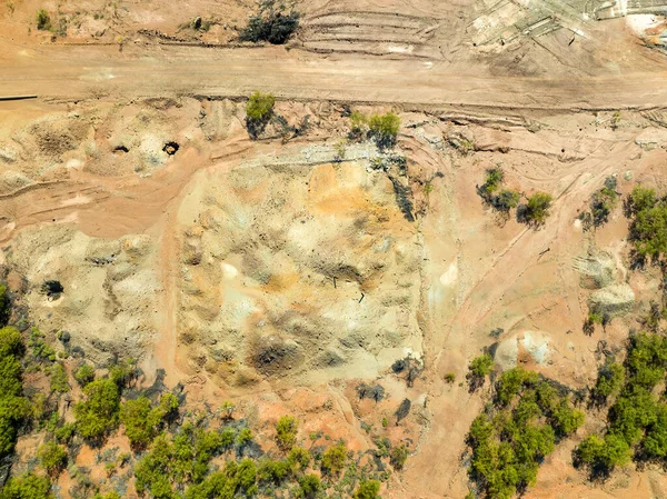 Mirando Hacia Abajo Los Patrones Paisaje Alrededor Copperfield Queensland Australia — Foto de Stock