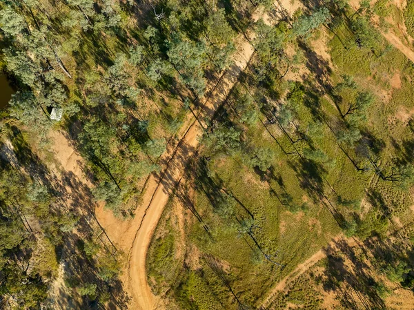 Drone Aerial Part Reward Diggings Sapphire Mining Leases Sapphire Rubyvale — Foto Stock