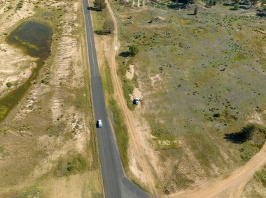 Avustralya 'nın dışında Safir Mayın Kazma Peyzajı