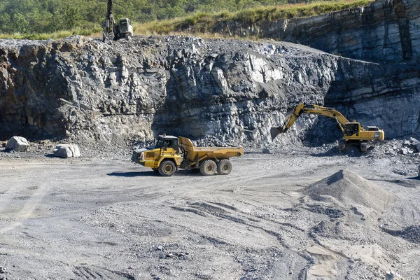 Mackay Queensland Australia 7Th June 2022 Rock Being Excavated Quarry — Foto de Stock