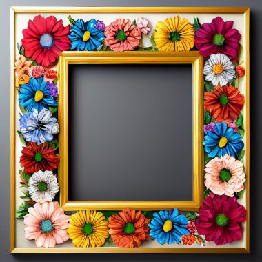 Dekoratif fotoğraf çerçevesi uzun ömürlü duvar mobilyaları ya da sanat eserlerinin sergilenmesi için.