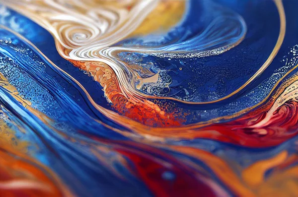 Natural Luxury Abstract Fluid Art Painting Using Alcohol Ink Technique — Stock Photo, Image