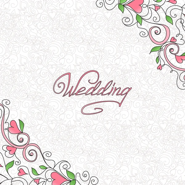 Wedding card — Stock Vector