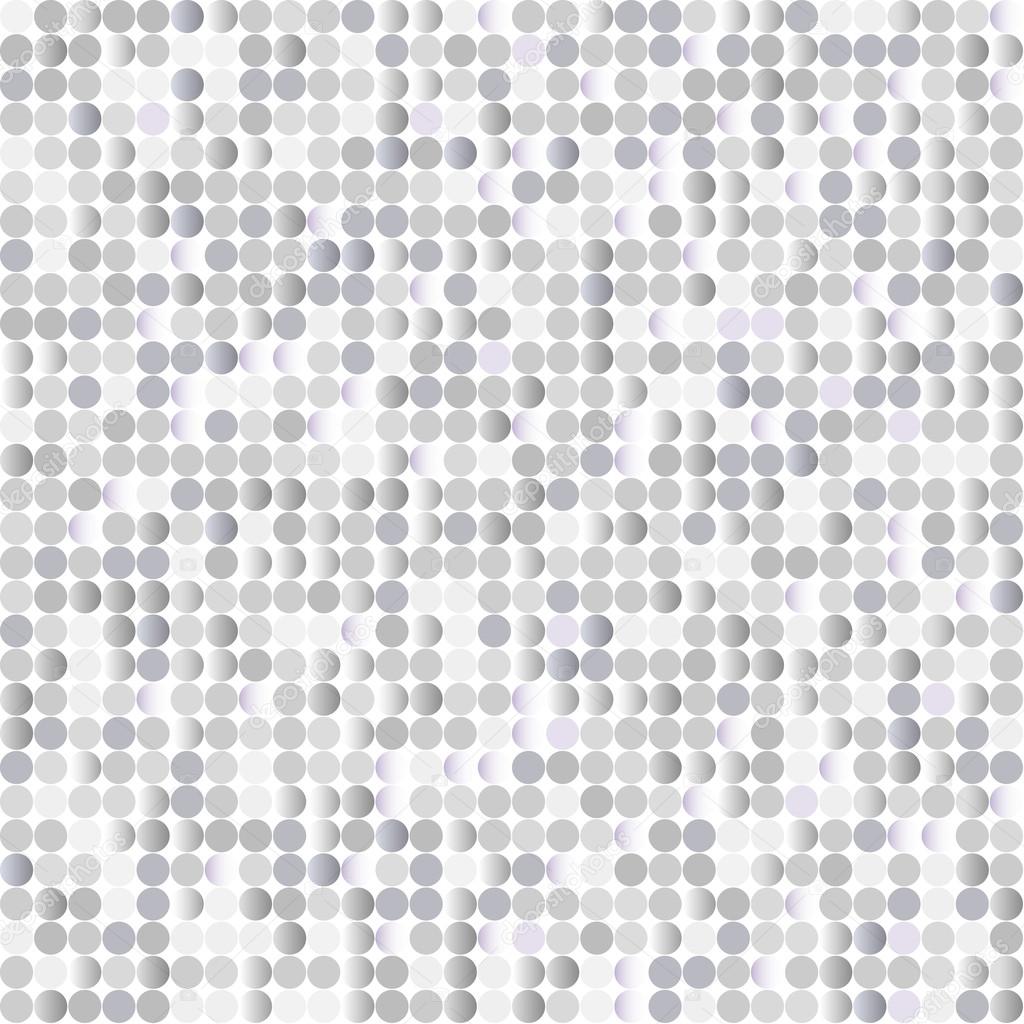 Seamless background with shiny silver paillettes