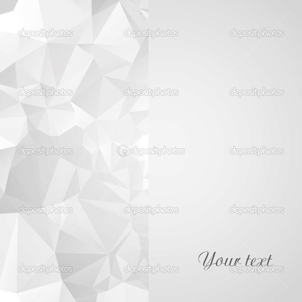 Card template with geometric background