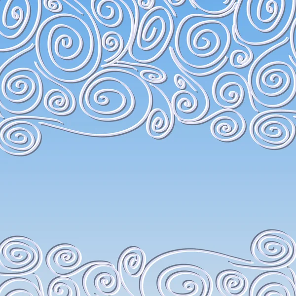 Lace frame met spiralen patroon — Stockvector