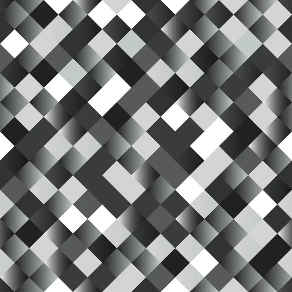 Seamless background with shiny silver squares — Stock Vector