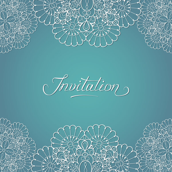 Vintage invitation card