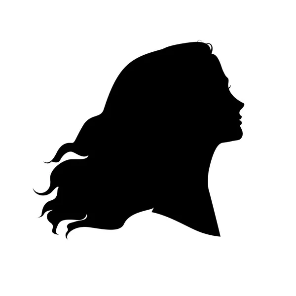 Silhouette of woman — Stock Vector