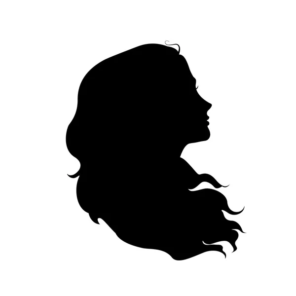 Silhouette of woman — Stock Vector