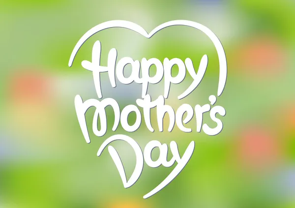 "Happy mors dag "handritade bokstäver — Stock vektor