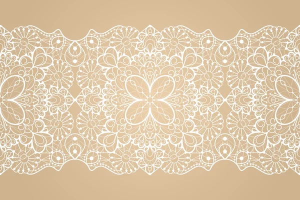 Seamless lace ribbon — Stock Vector