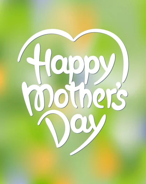 "Happy mors dag "handritade bokstäver — Stock vektor