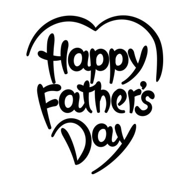 mutlu Babalar günü çizilmiş yazı