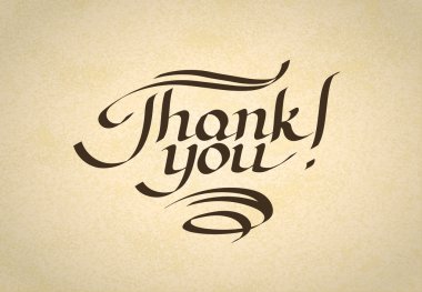 teşekkür ederim çizilmiş yazı