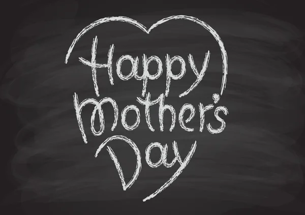 "Happy mother's day" hand-drawn lettering — Stock Vector