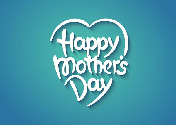 "Szczęśliwy dzień matki "ręcznie rysowane napis — Wektor stockowy