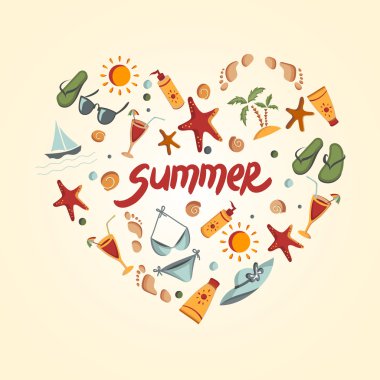 tasarımınız için yaz elemanları