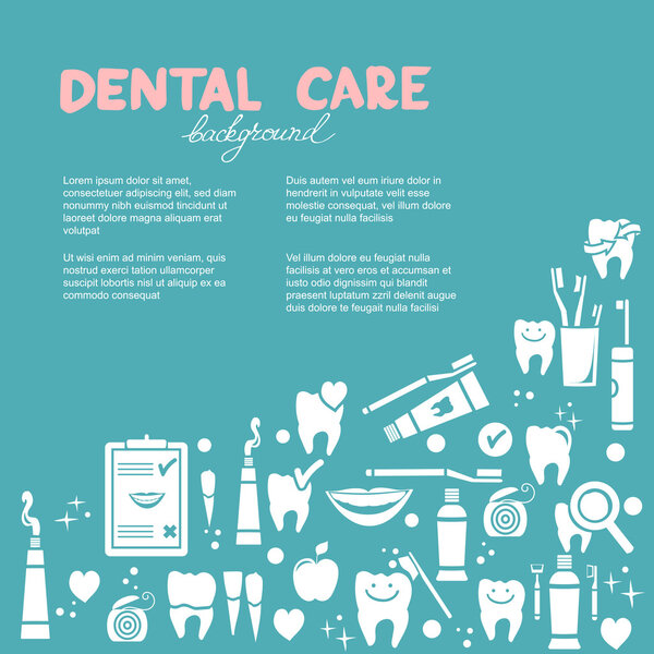 Dental care background