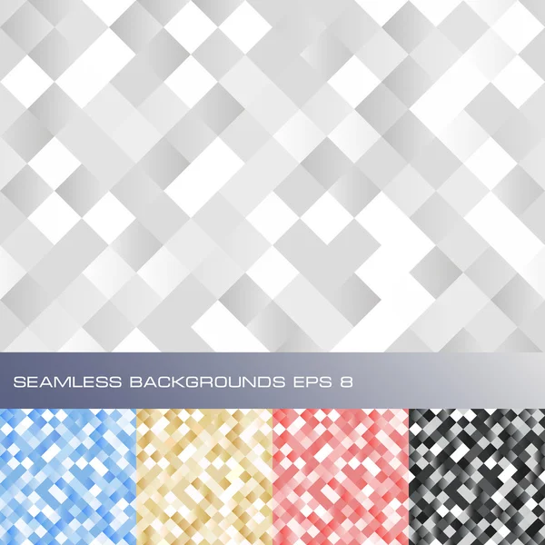 Set of seamless abstract backgrounds — Stock Vector