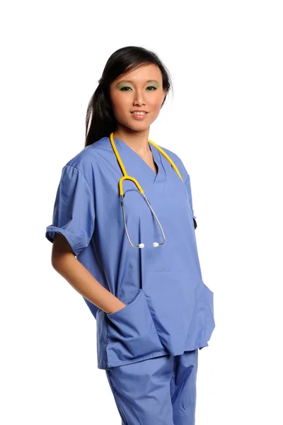 Young Asian Doctor with Stethoscope — Stock Photo, Image