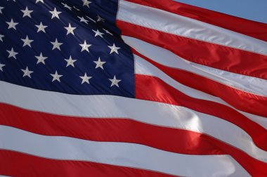 Amerikan Bayrağı yakın plan
