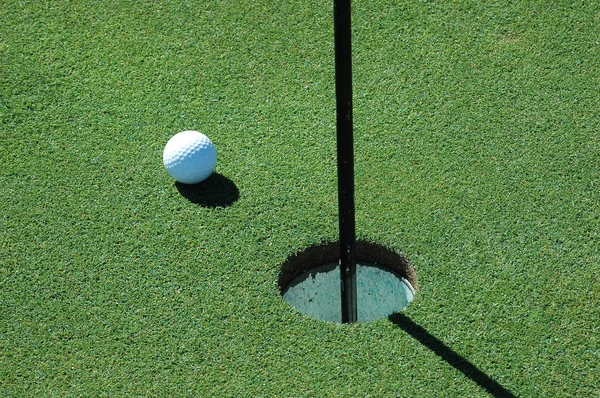 Golf Ball on the Green — Stock Photo, Image