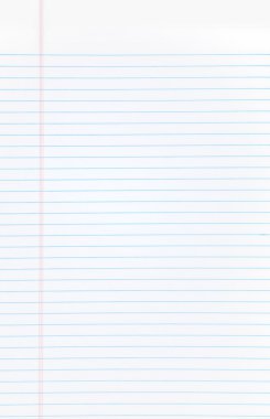 boş bir açık defter izole
