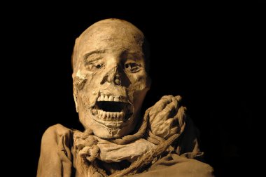 Peruvian ancient inca mummy clipart