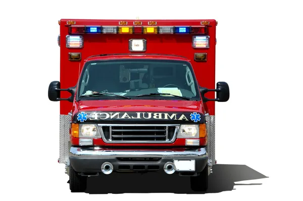 Ambulance ssolated na bílém pozadí — Stock fotografie